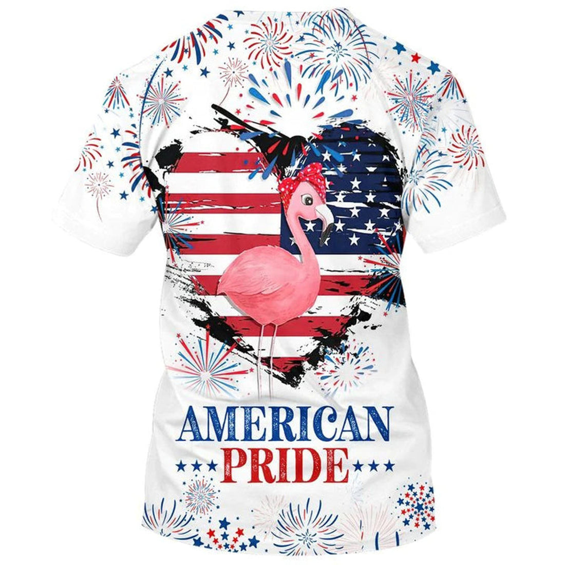 Independence Day Flamingo Full Printed Aloha 3D T-Shirt, Happy 4Th Of July Tee, American Pride Shirt, Flamingo Shirts