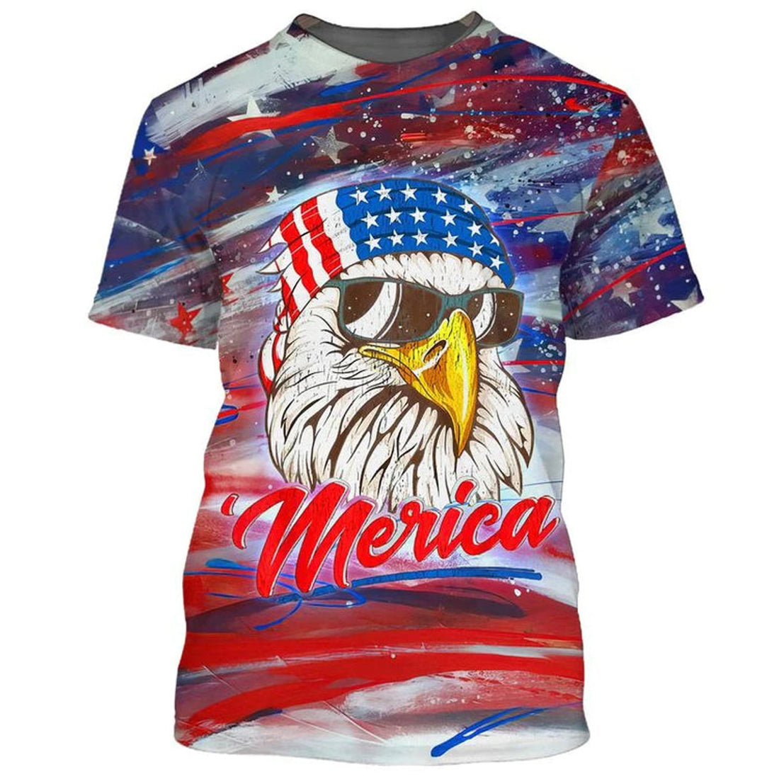 3D Patriotic Hawaii Beach Shirt, Happy Independence'S Day Full Print Shirt, Eagle Usa Hoodie, Patriotic Shirt