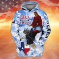 FUNSTUFFPRINT God Bless Texas 3D Hoodie and Zip Hoodie