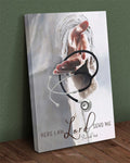 Jesus and Nurse Here i am Lord send me Canvas Prints