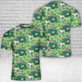 FUNSTUFFPRINT T-Shirt Gift for Men Dad, Saint Patrick's Day Waste Management T-Shirt 3D 3D T-shirt
