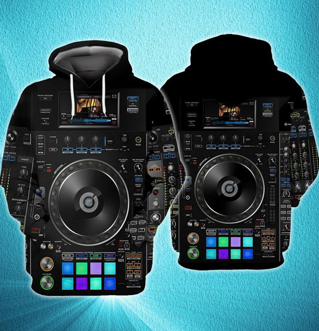 FUNSTUFFPRINT DJ Full Print 3D Hoodie and Zip Hoodie