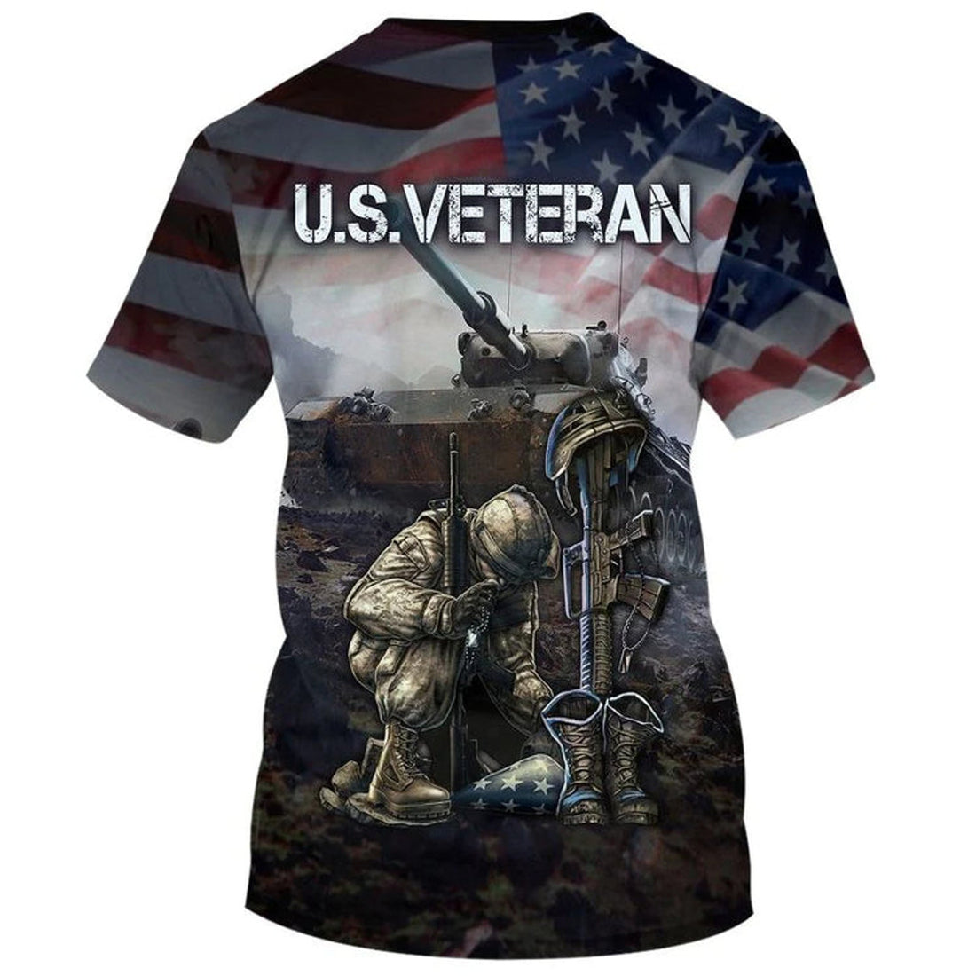 US Veteran 3D T-Shirt, Aloha Beach Shirt For Independence Day, 3D Clothing For Veteran