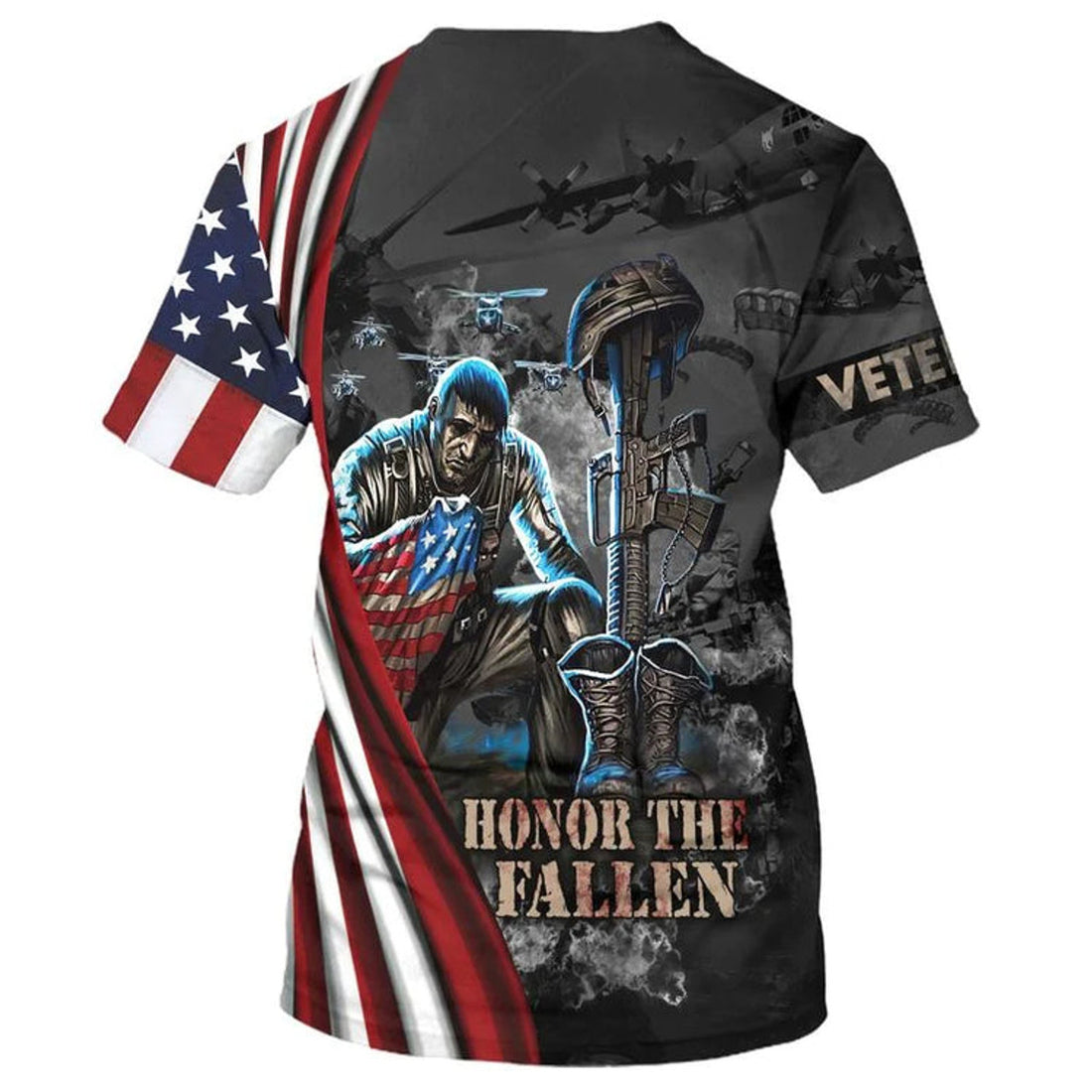 American Pride Veteran 3D Shirt For Men And Women, Usa Flag Veteran 3D Hoodie, 3D Bomber, To A Veteran