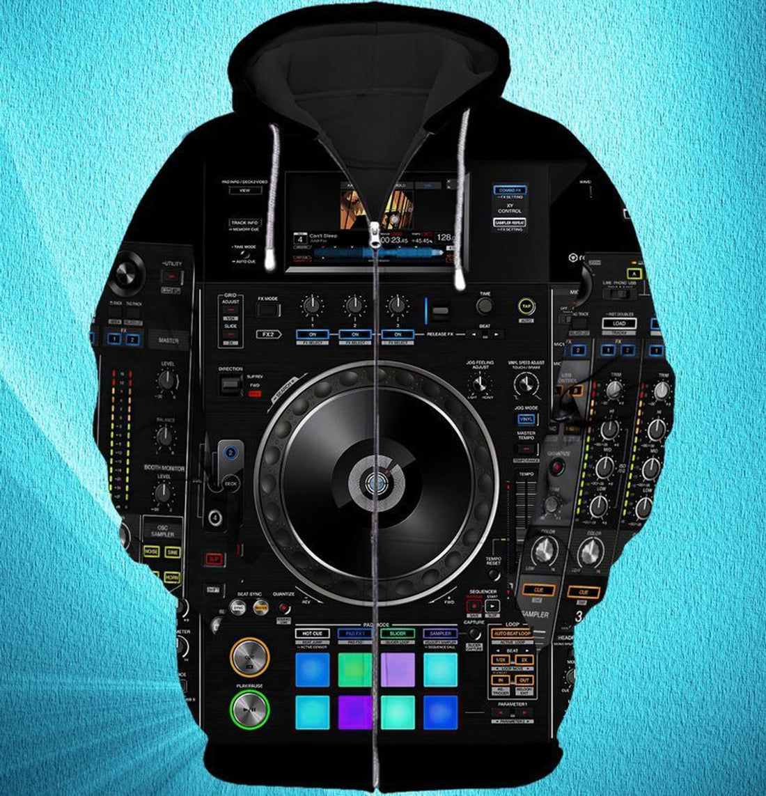 FUNSTUFFPRINT DJ Full Print 3D Hoodie and Zip Hoodie