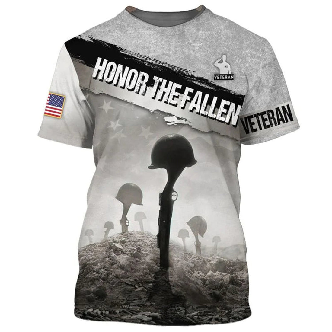 Honor The Fallen 3D T-Shirt For Veteran, To My Dad Veteran Gifts, To Veteran, Veteran Day Gift