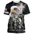 3D American Veteran Hawaiian Aloha Shirts, Jesus Christ Eagle 3D Tee Shirt, Eagle Veteran Zip Hoodie, Veteran Gifts