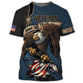 3D Us Army Veteran Soldier Full Print Shirt, Present To A Veteran, Eagle American Flag Independence Day 3D Hoodie, Hawaii Shirt