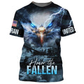 3D All Over Print Veteran, Eagle Veteran Shirts, Honor The Fallen 3D T-Shirt, Gift For Veteran