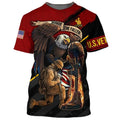 Veteran American Flag Eagle 3D T-shirt, Best 4Th Of July Independence Day Shirt