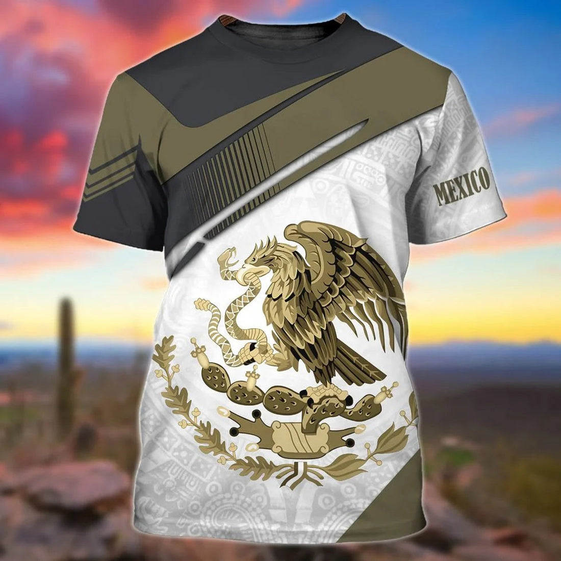 Printed Mexican Eagle T-Shirts For Men And Women, Mexico Shirt Adults, Mexican T-Shirts