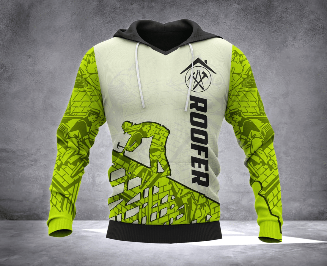 FUNSTUFFPRINT ROOFER CAMO Unisex 3D Hoodie and Zip Hoodie