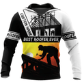 FUNSTUFFPRINT Roofing Gifts Best Roofers Ever Custom Name 3D Hoodie and Zip Hoodie