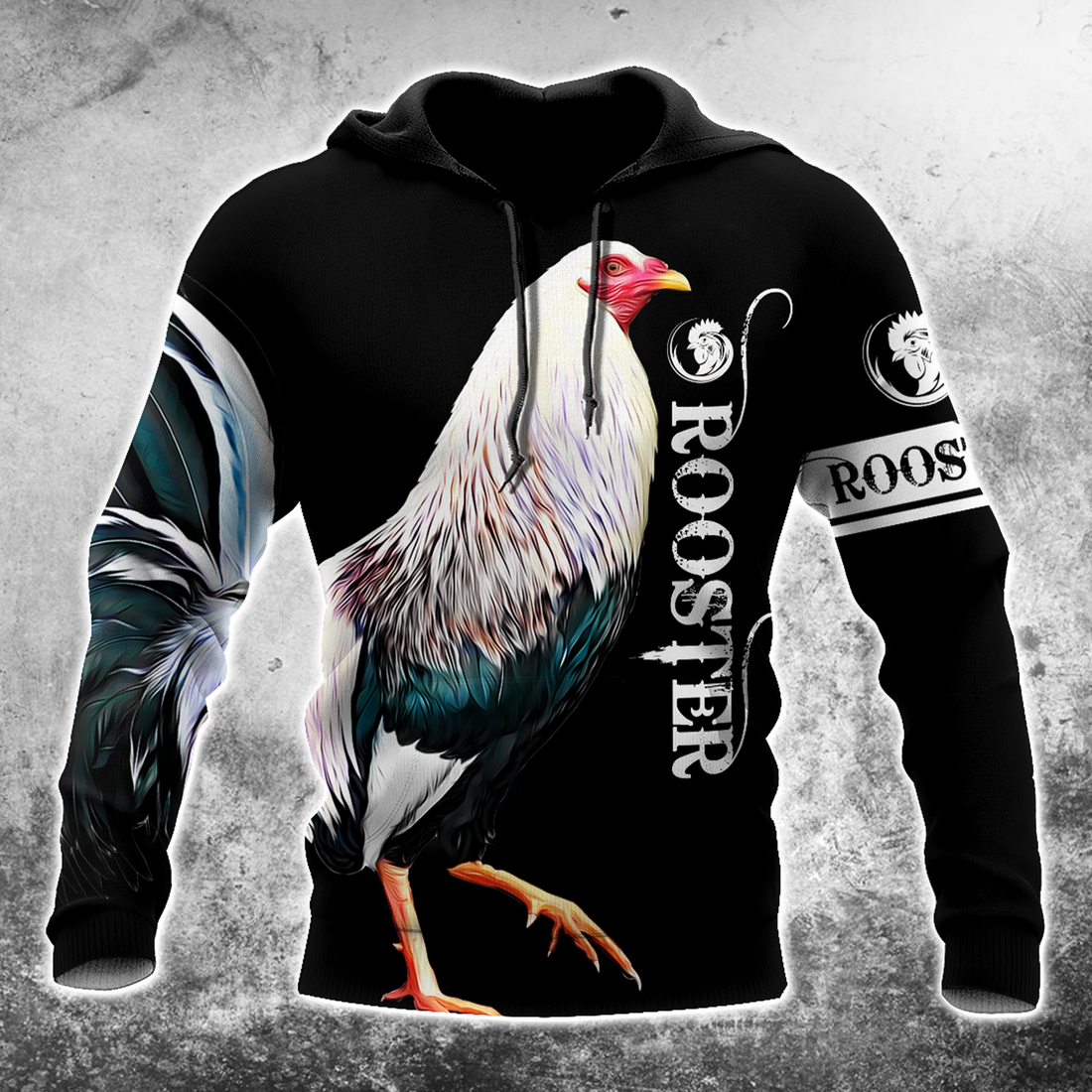 FUNSTUFFPRINT - Rooster 3D Hoodie and Zip Hoodie