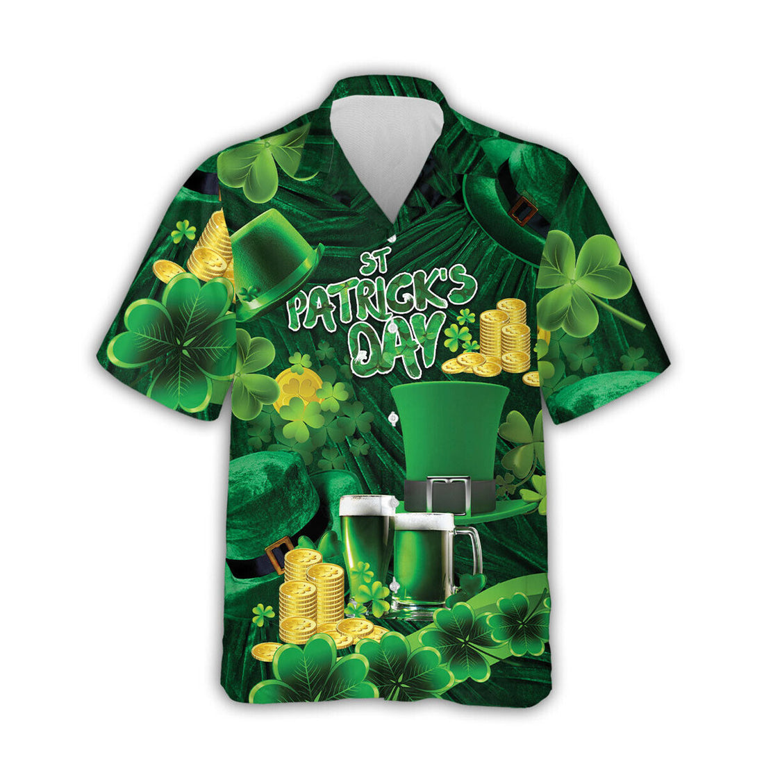 American By Birth Irish By The Grace Of God Patrick's Day Hawaiian Shirt