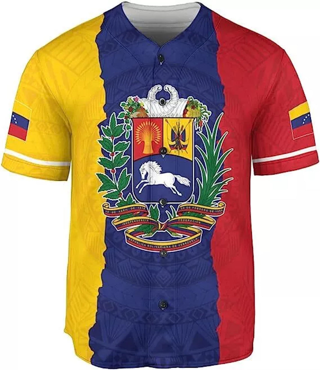 Custom Personalized Personalized Venezuela Baseball Jersey Proud Venezuelan Flag Jersey for Men Women