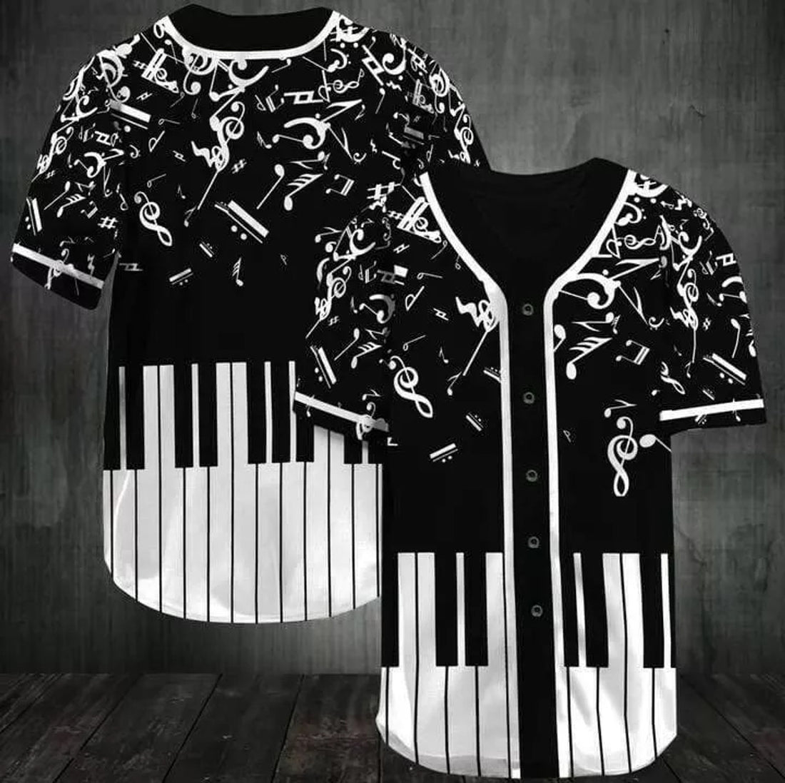 Piano Baseball Jersey Shirt 3d s 5xl Men Dad Father Day Gift For Father