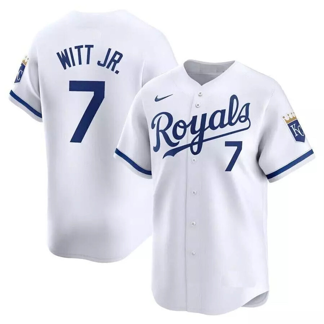 Men's 2024 Bobby Witt Jr. Royals Flex Base Printed Baseball Jersey - Us Sizes