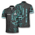 Custom Name Green Smoke Bowling Mens Sport Jersey Shirt For Bowler Player