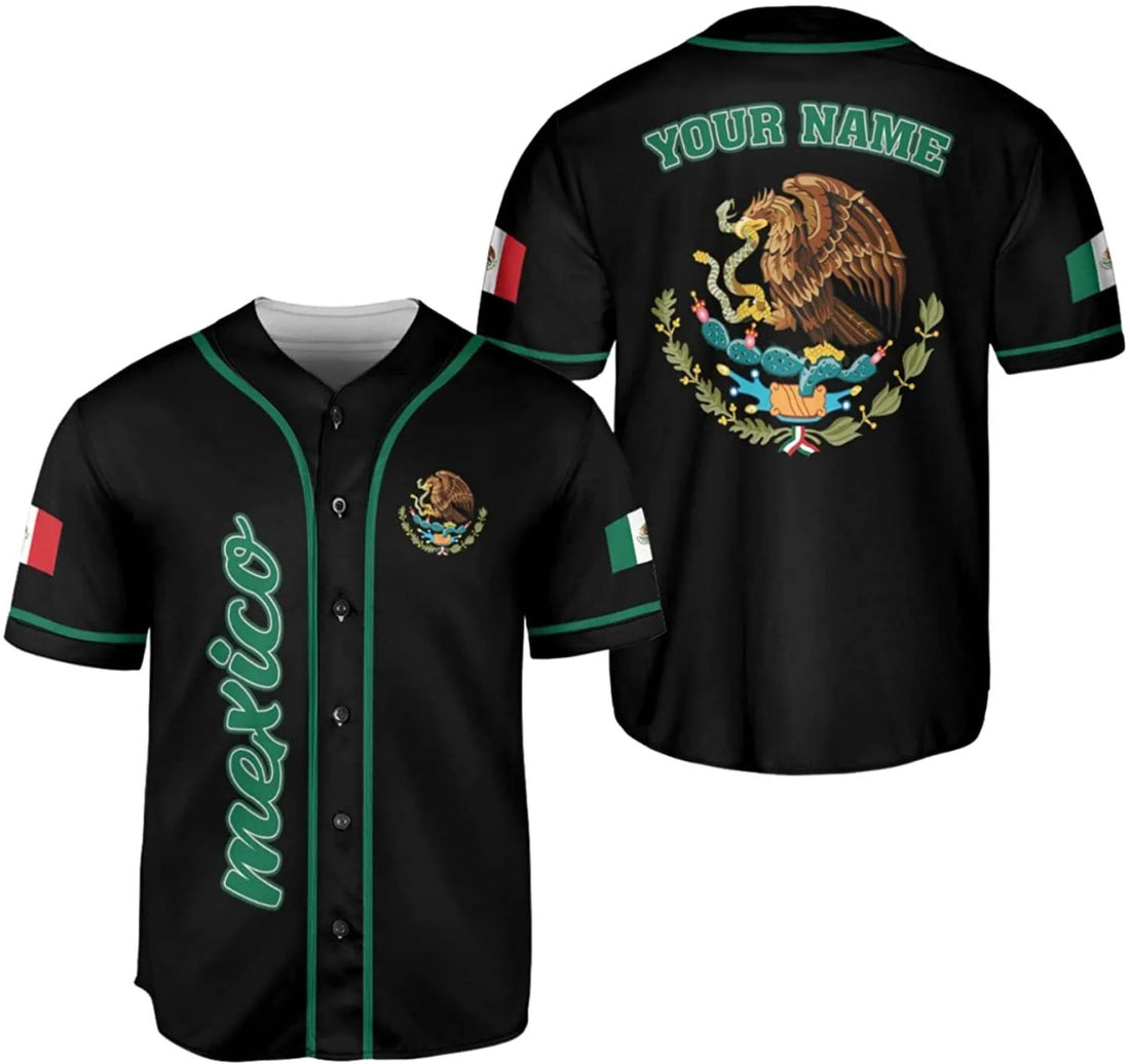 Custom Personalized Name Mexico Baseball Jersey Mexico Mexican Jersey for Men and Wome