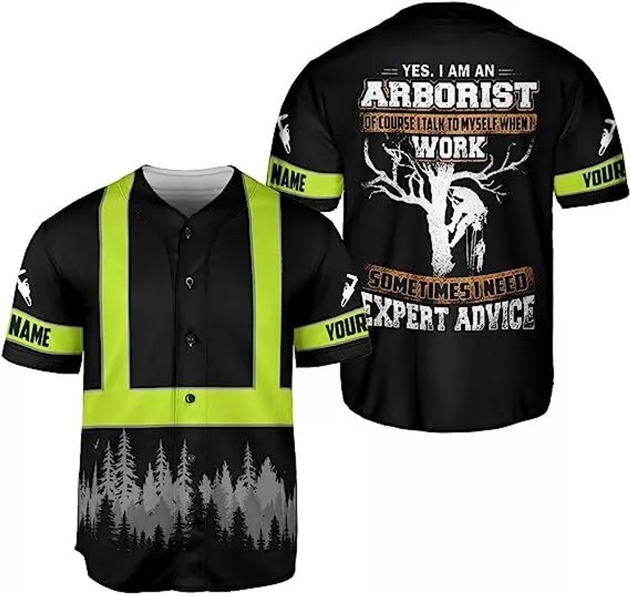 Custom Arborist Shirt Arborist Baseball Jersey Lumberjacks Shirts Logger