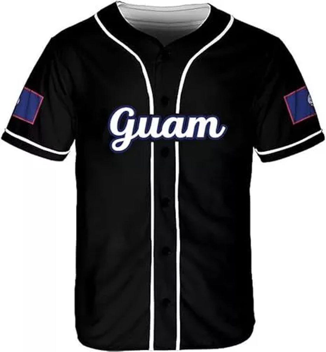 Custom Guam Baseball Jersey Shirt, Guam Jersey, Guahan Flag Jersey