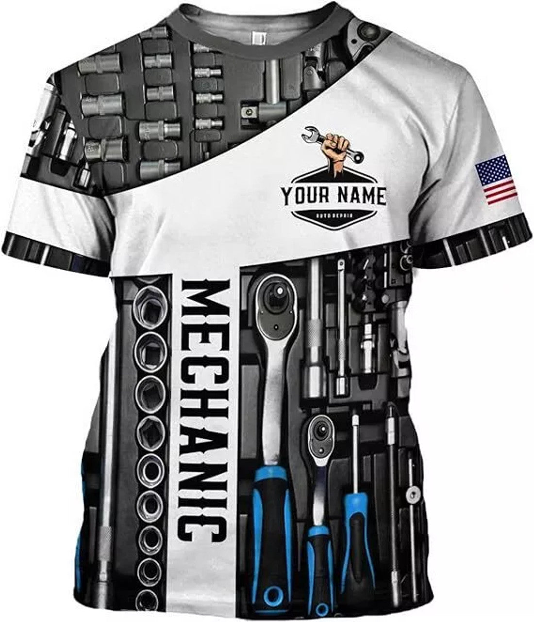Custom Mechanic Shirt for Men, Mechanic Tool T-Shirt Hoodie SweaT-Shirt 3D Shirts