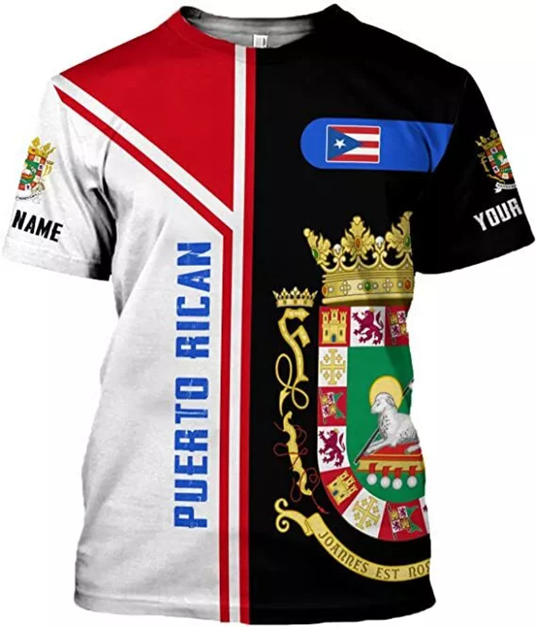 Custom Personalized Name Puerto Rico T-Shirt 3D, Puerto Rico Shirt for Men Women, Puert