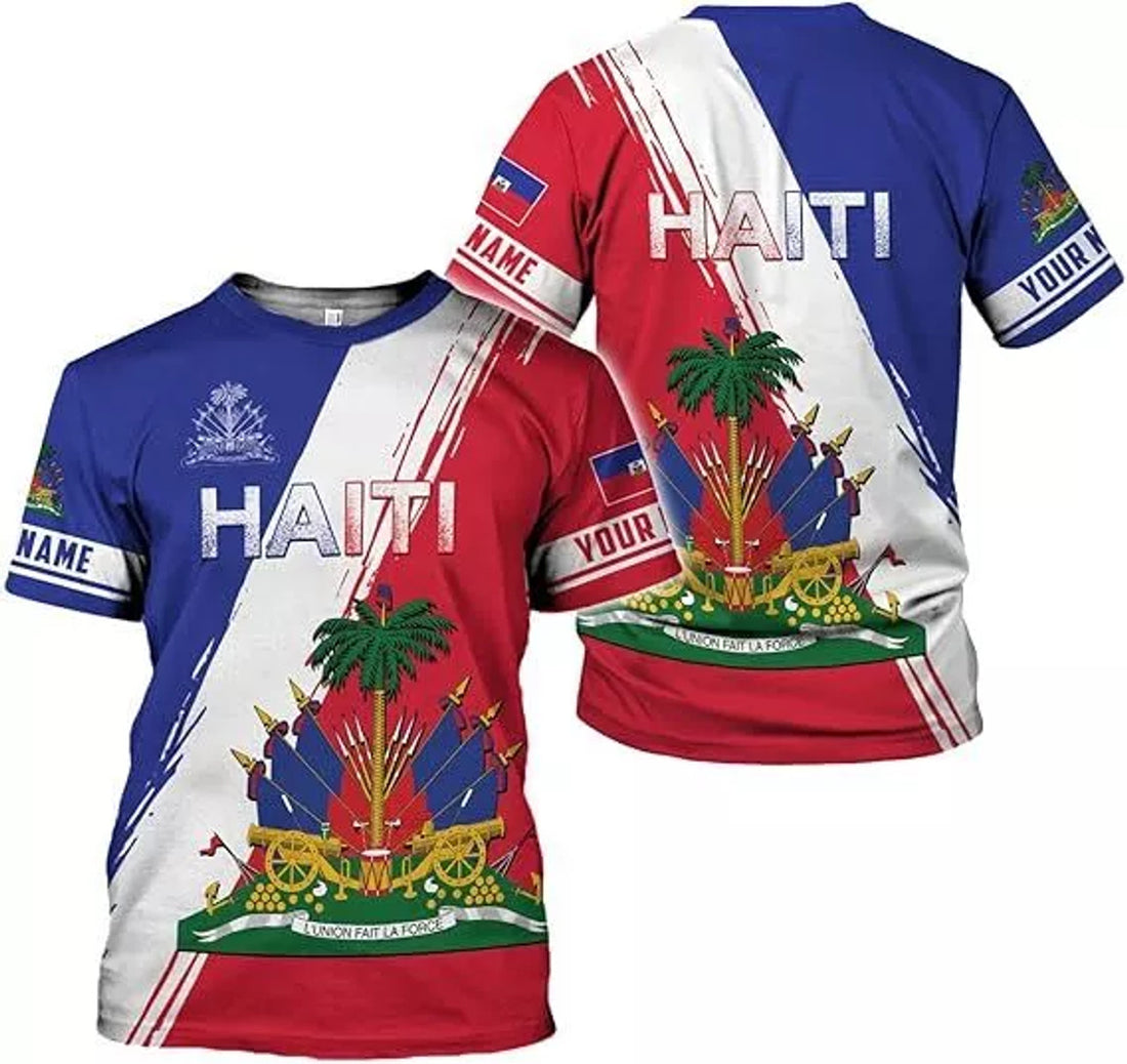 Custom Haiti Shirt Haiti T-Shirt Haiti Shirts for Men Women Haitian Pride T-Shirt