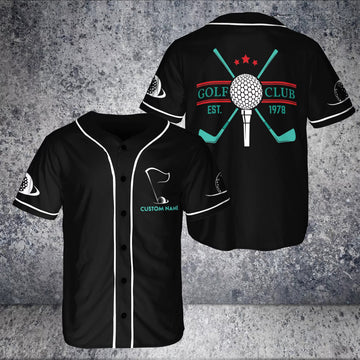 Custom Name l Golf Club And Ball 3D BaseBall Jersey Shirt S-5XL