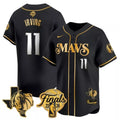 MEN'S 2024 MAVERICKS BASEBALL JERSEY STITCHED IRVING BLACK WHITE
