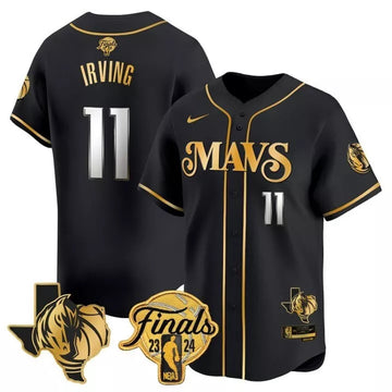 MEN'S 2024 MAVERICKS BASEBALL JERSEY STITCHED IRVING BLACK WHITE