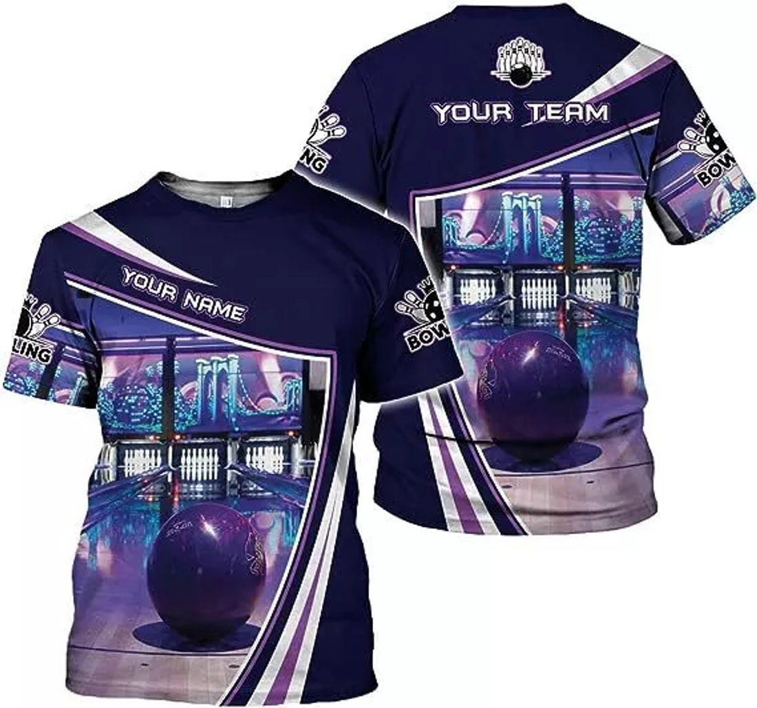 Custom Personalized Name Bowling Shirts for Men and Women 3D, Bowling Shirts for