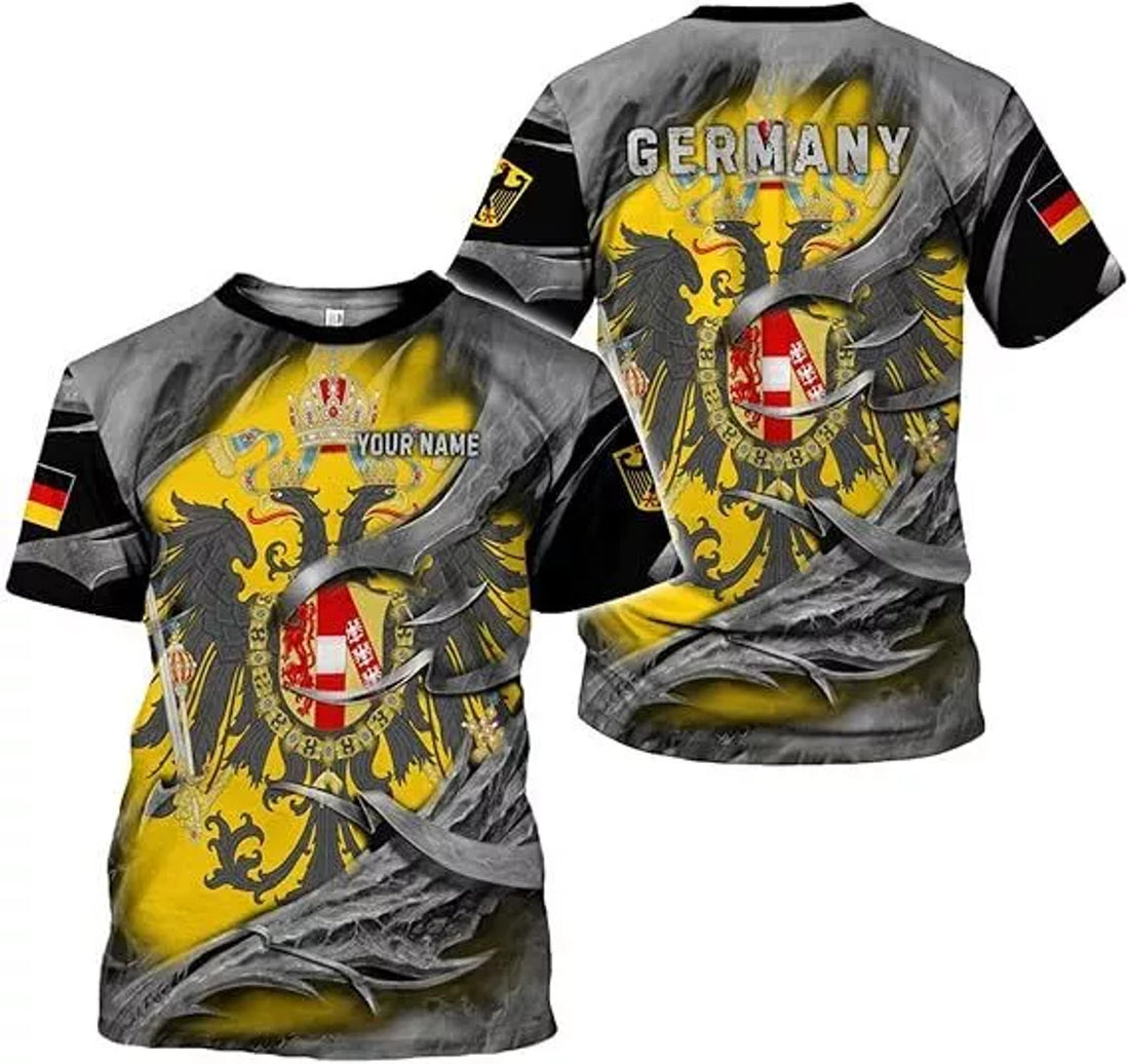 Custom Germany Shirt 3D Custom German Shirt gift for Men and Women German Flag