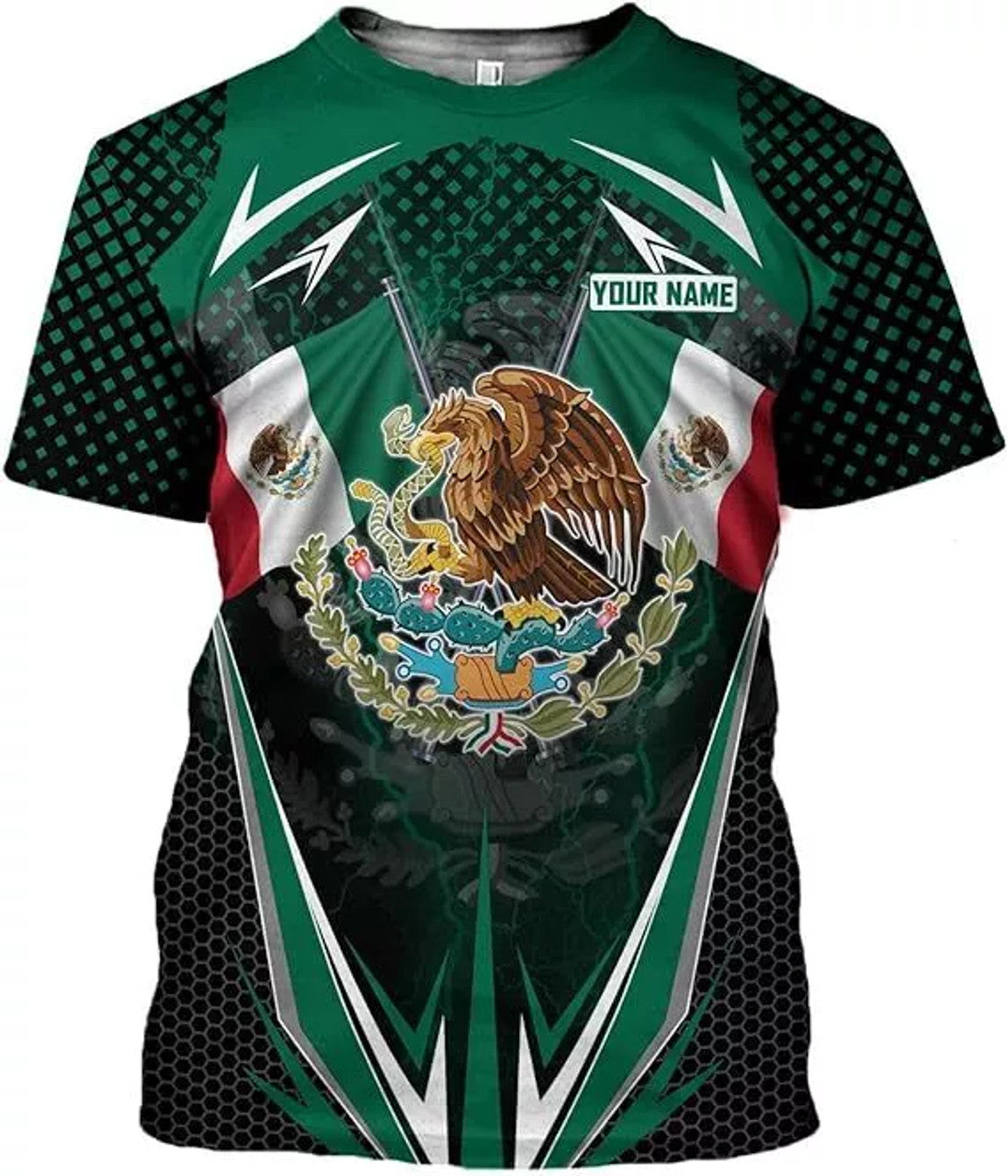 Custom Mexican Shirts for Men 3D Custom Mexico Shirts for Men Mexico Shirts for Women T-Shirt