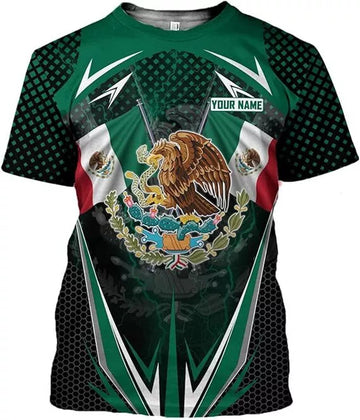 Custom Mexican Shirts for Men 3D Custom Mexico Shirts for Men Mexico Shirts for Women T-Shirt