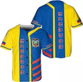 Custom Personalized Ecuador Baseball Jersey Shirt, Ecuador Flag Jersey, Ecuadorian Jers