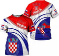 Custom Croatia 3D Shirt for Men Women Custom Croatia Flag T-shirt, Croatia Shirt Croati