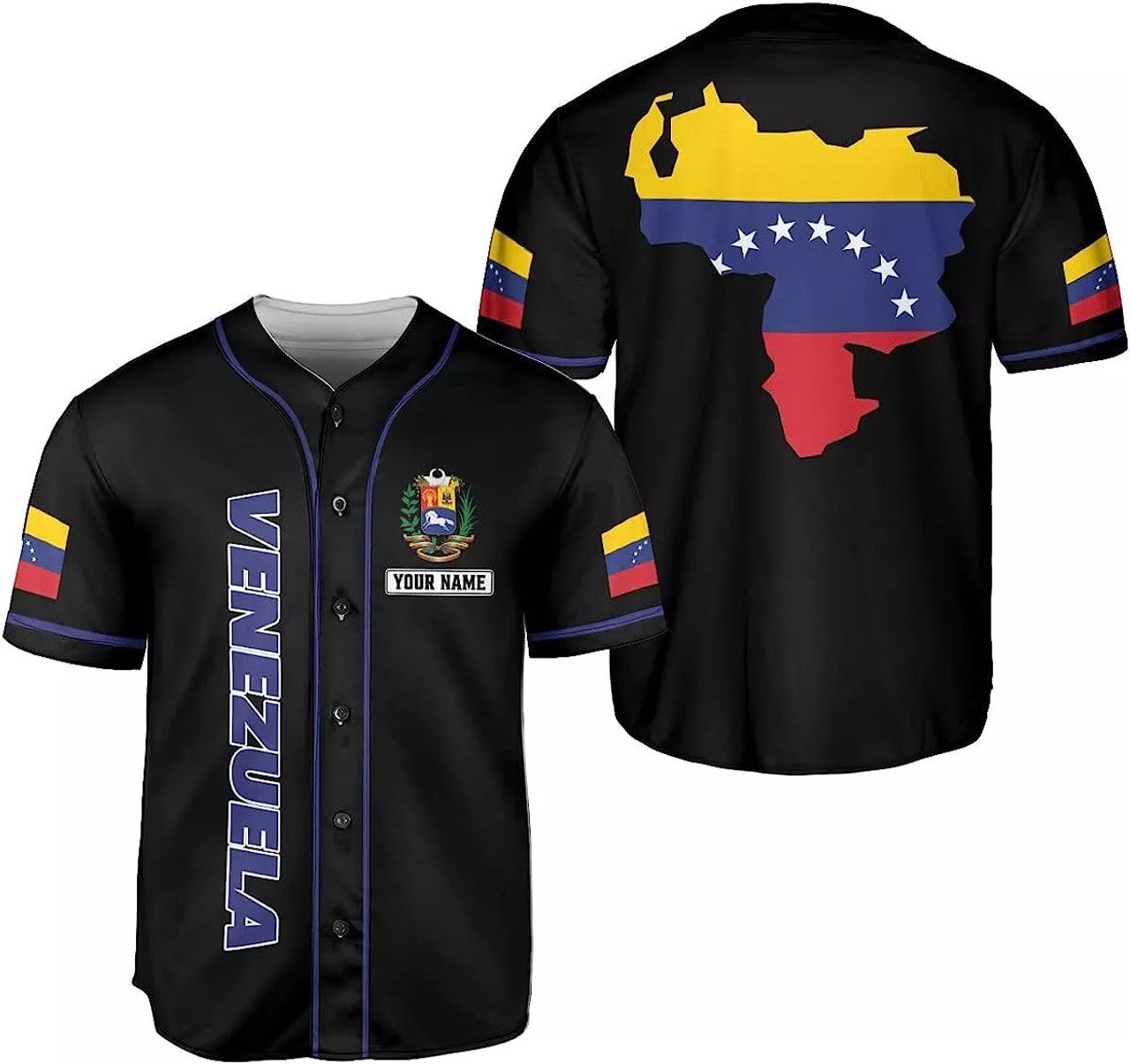 Custom Personalized Name Venezuela Baseball Jersey Shirt Venezuela Jersey for Men and Women
