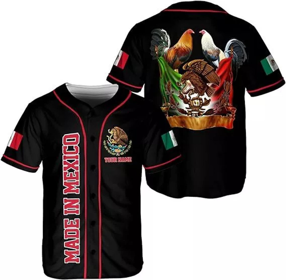 Custom Mexico Soccer Baseball Jersey Shirt Men Women Mexican Jersey Mexicana