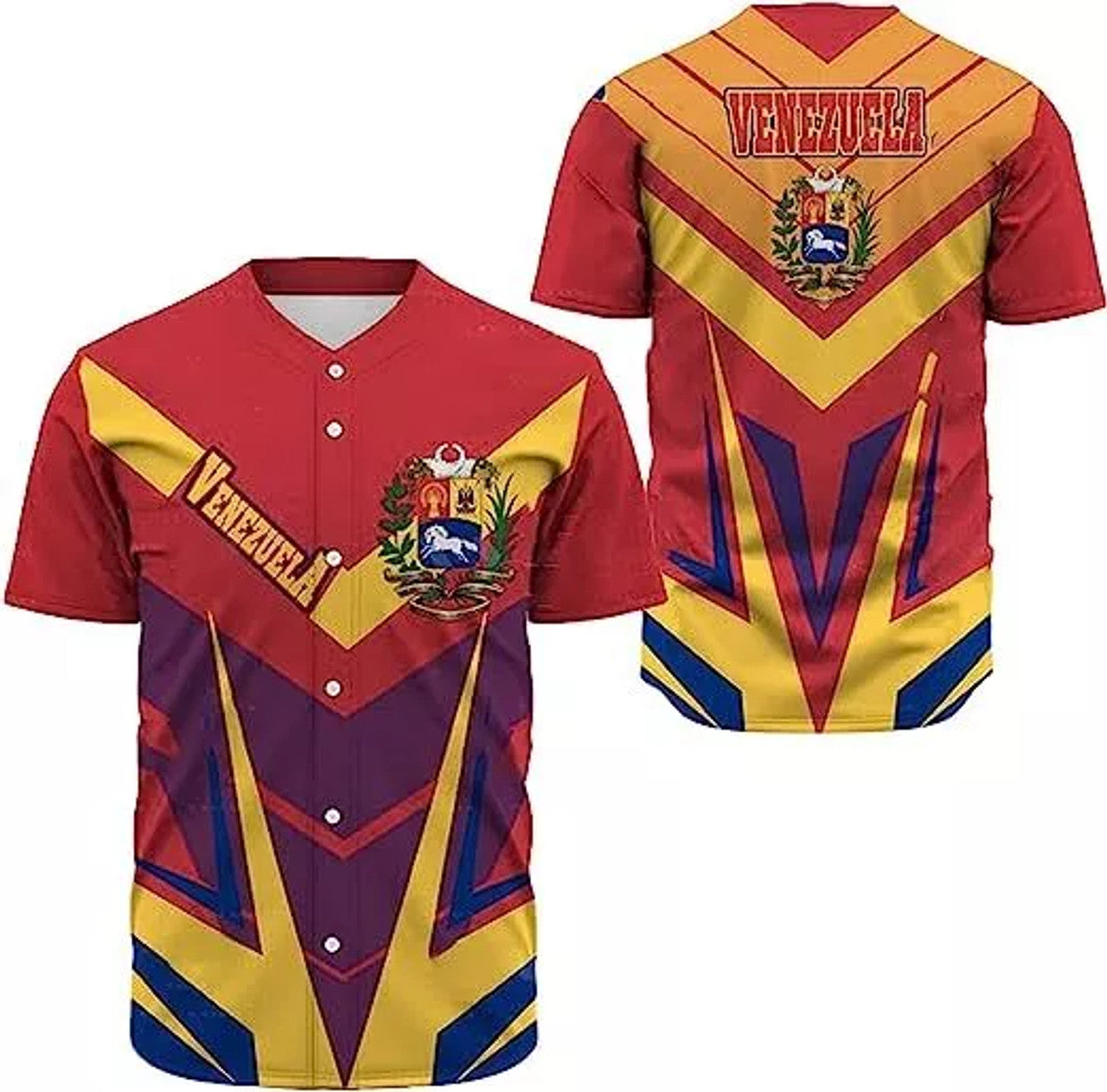Red Venezuela Baseball Jersey Shirt S-5XL, Team Venezuela Jersey, Venezuela Jers
