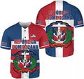 Custom Personalized Dominican Republic Baseball Jersey Shirt, Team Name Republic Dominic