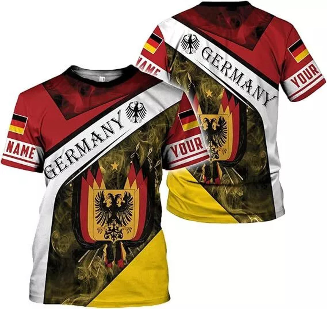 Custom Germany Shirt 3D Custom German Shirt gift for Men and Women German Flag Shirt Gift