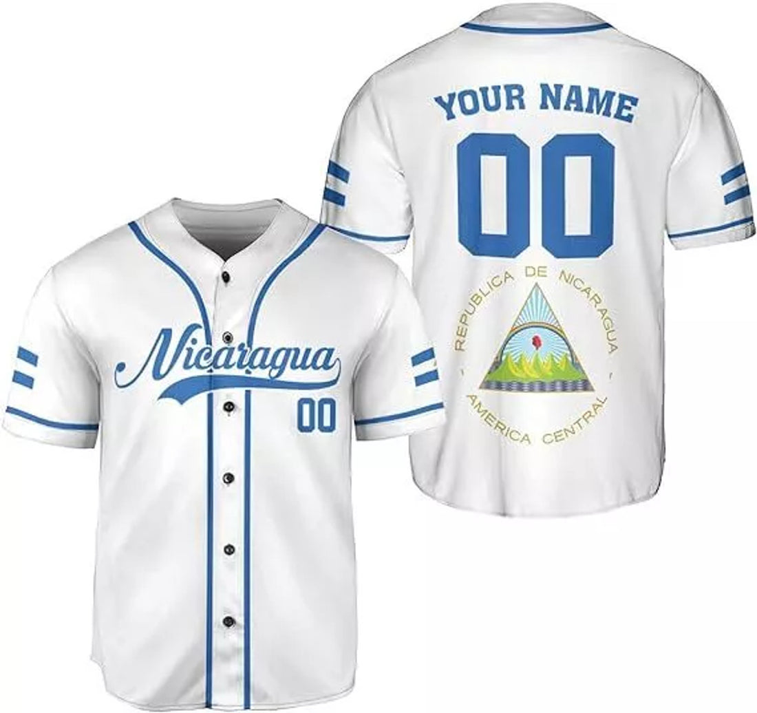 Custom Nicaragua Baseball Jersey Custom Nicaragua Baseball Jersey Nicaraguan