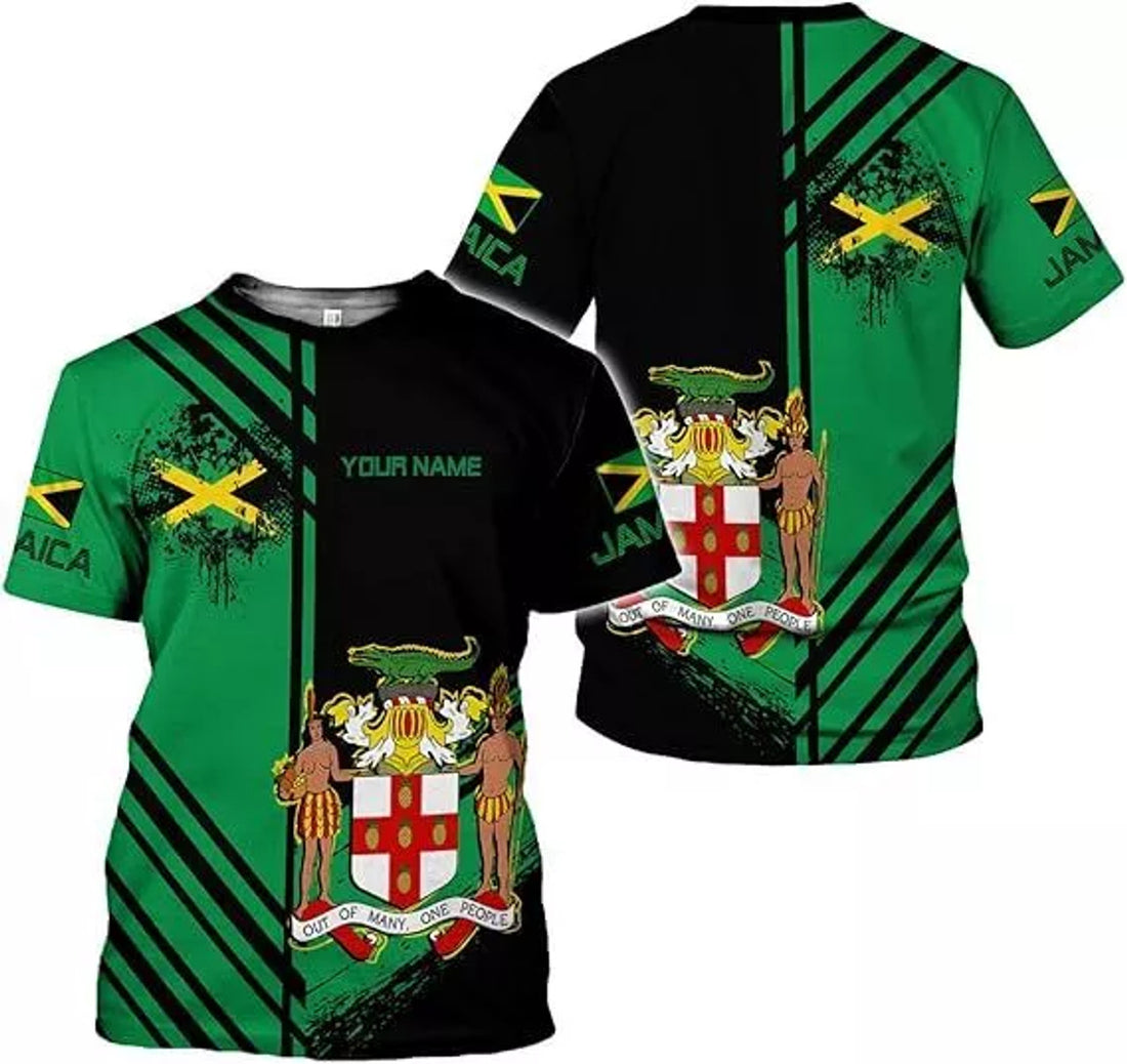 Custom Jamaica Shirts for Women and Mens Jamaica Flag Shirt Gift for Jamaica