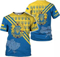 Custom Unisex for Men Women Custom Ukrainian T-Shirt ,Ukraine Shirt 3D Ukraine T-Shirt