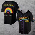 Custom Rainbow Pride Month Love Is Love LGBT 3D All Over Print Baseball Jersey