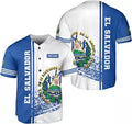 Custom Personalized El Salvador Proud AOP Baseball Jersey Unisex XS-5XL, El Salvador J