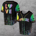 LGBT Love Pride Rainbow Pride Month LGBT 3D All Over Print Baseball Jersey Shirt