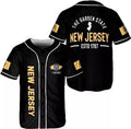 Custom Name New Jersey Baseball Jersey Shirts NJ New Jersey State